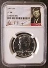 1964 Proof 50c Kennedy Silver Half Dollar NGC PF69