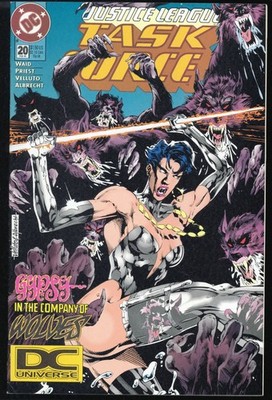 Justice League Task Force #20 VF/VF+ DC Universe logo variant 1995 combo pack