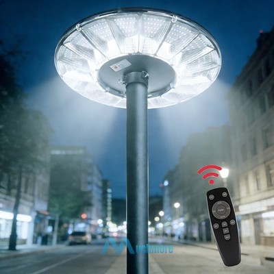 11000W De Luz 360° Focos Lampara Solar de Calle Para Patio Exterior Jardin +Pole