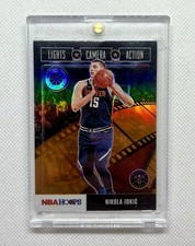 NIKOLA JOKIC 2019-20  Hoops Premium Stock Lights Camera Action #28 Orange PRIZM