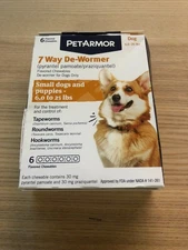 Pet Armor Chewable De-Wormer - 6 Count exp 04/2027