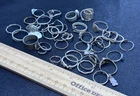 54.3 Grams of Sterling Silver Rings- Some Scrap, Some Wear- Vintage Estate Find