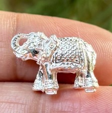 Estatua de ídolo Hathi de elefante sólido religioso hindú de plata 999 5,5 gm, tronco