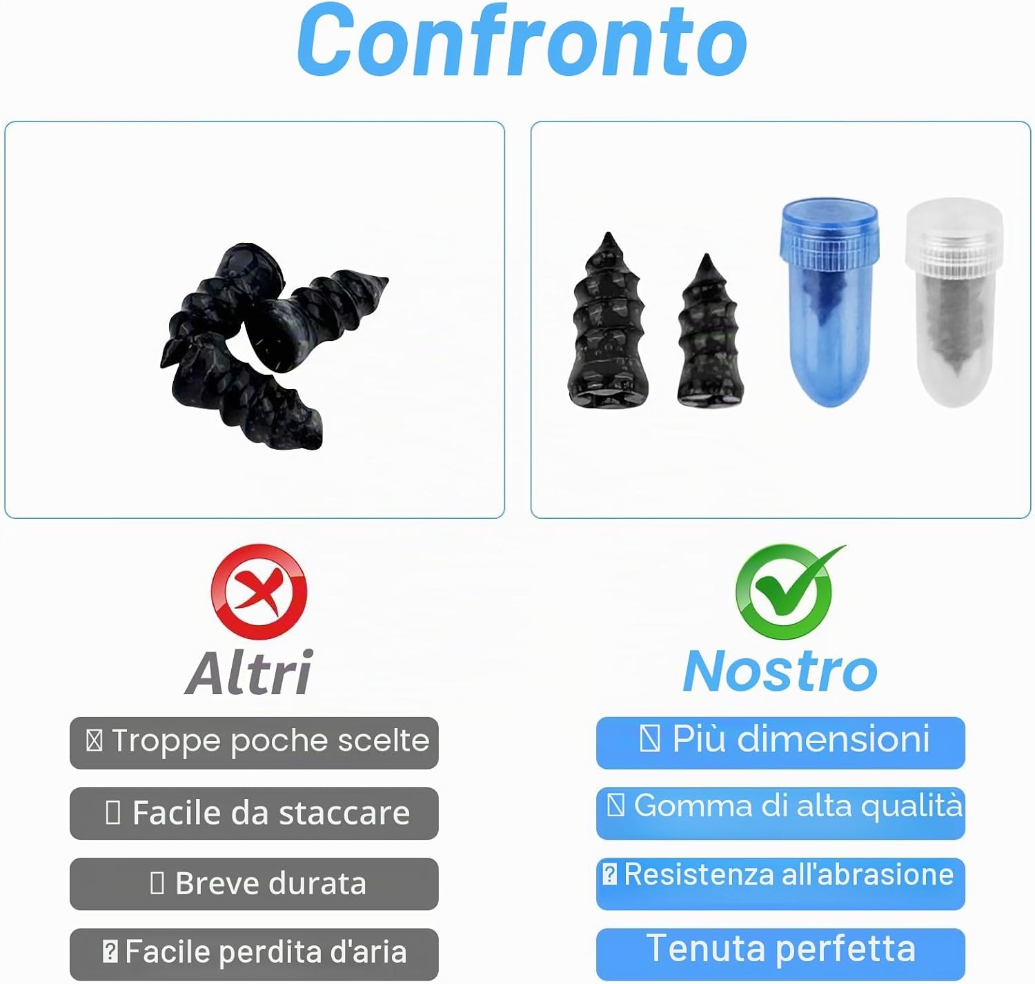 Gvolatee 30 Pezzi Kit Riparazione Pneumatici Auto Sottovuoto, Ripara Gomme Auto, - Miniatura 4