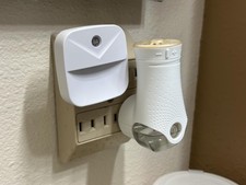 Motion Sensor LED Night Light 6 Pack Plug-In for Bathroom Kitchen Hallway Use