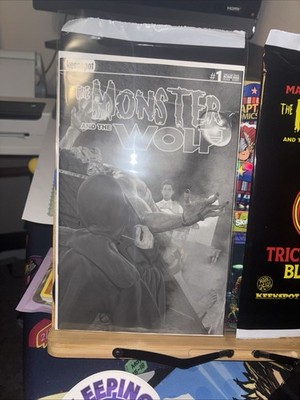 Monster and the Wolf #1 1:700 B&W Black and White A62 Mark Spears Keenspot