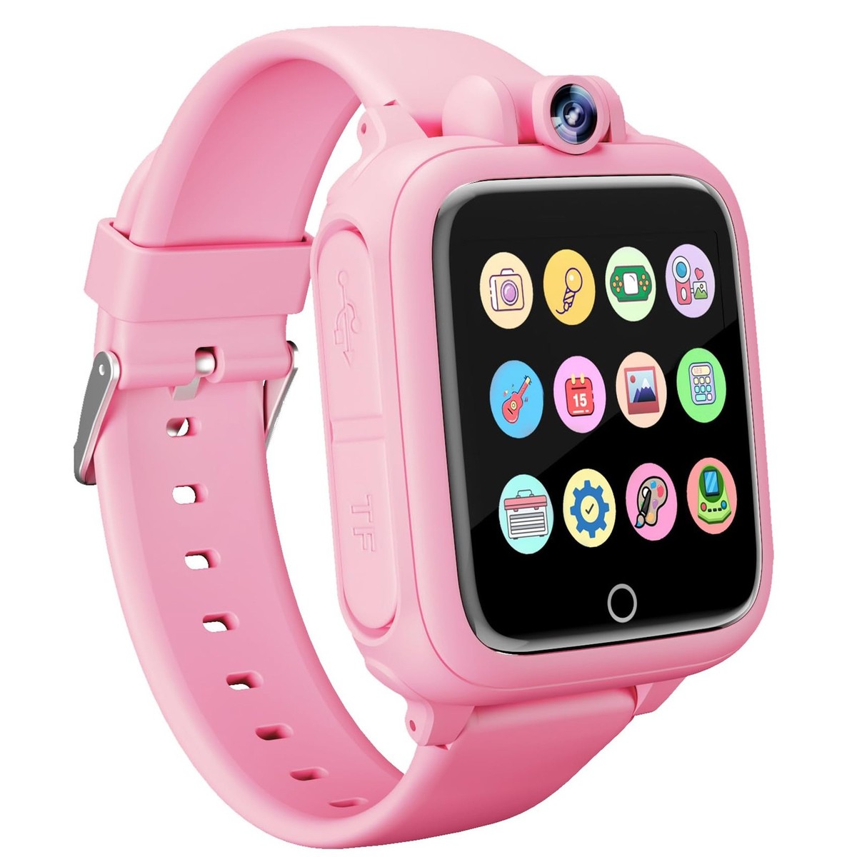 GPS Smartwatch Per Bambini Con Telefono E SOS – IP68 Impermeabile – Orologio Multifunzione Con Giochi E Sveglia – Regalo Per Ragazzo E Ragazza