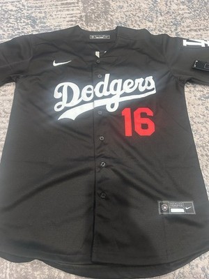 Will Smith Adult Black Dodgers Jersey Size Small