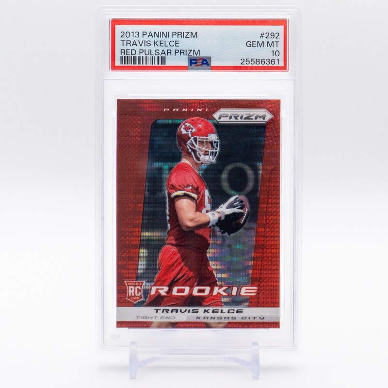 2013 Panini Prizm - Travis Kelce - Red Pulsar Prizm PSA 10 - Color Match RC