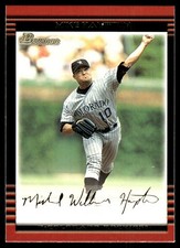 Mike Hampton 2002 Bowman #92 Rockies MLB READ FREE SHIPPING AutographDen