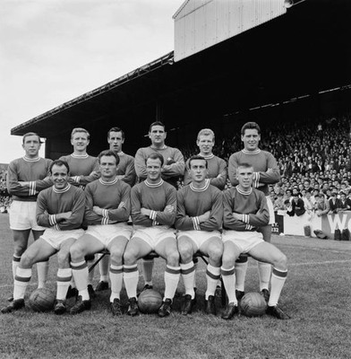 The Leyton Orient FC team during a League Division One match again- Old Photo
