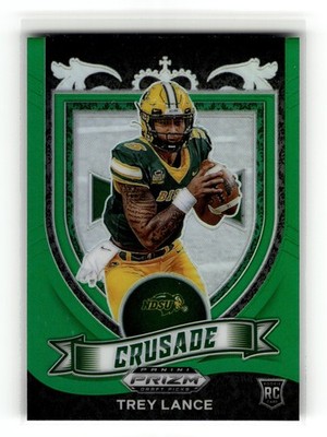 Trey Lance 2021 Panini Prizm Draft Picks Collegiate #164 Bison Green RC