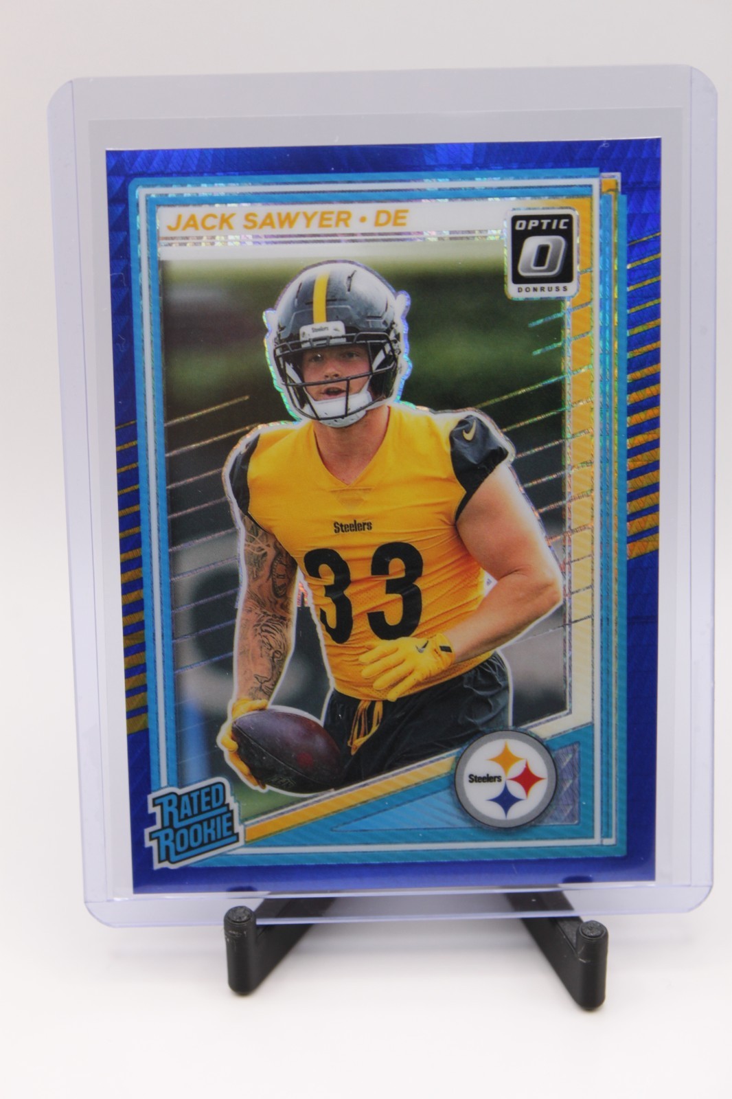 2025 Donruss Optic BLUE HYPER Jack Sawyer (RC) #220 Steelers