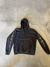 Billabong Men's S Black Pullover Fleece Hoodie Graphic Logo Pockets