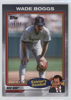 2024 Topps x Chris Berman Boomer's Baseball Silver 54/99 Wade Boggs #21 HOF b4d