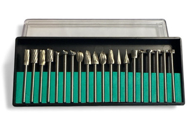 Sona 20pc High Speed Steel Burr Set 1/8'' Shank Size - HB2036