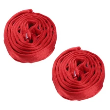 2 Pcs 5.9ft Hook and Loop Fastener Chandelier Chain Cord Cover, Red