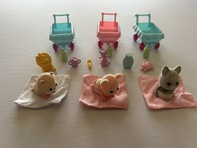 Zhu Zhu Pets Baby Cepia 2010 Flocked Stroller Accessories Raisin Scout Lottie