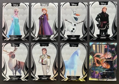(8 Card Lot) Frozen Full Base Set - 2025 Kakawow Disney Phantom Elsa Anna Olaf