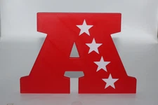 American Football Conference, NFL, National Football League 3D printed Logo Sign