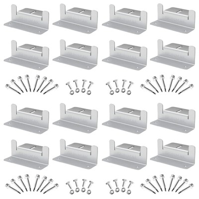 16 Units per Set Solar Panel Mounting Z Brackets, Solar Panel Mounting Bracke...