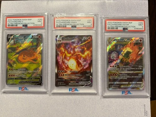 Pokemon Charizard SWSH260 SWSH261 SWSH262 PSA 9