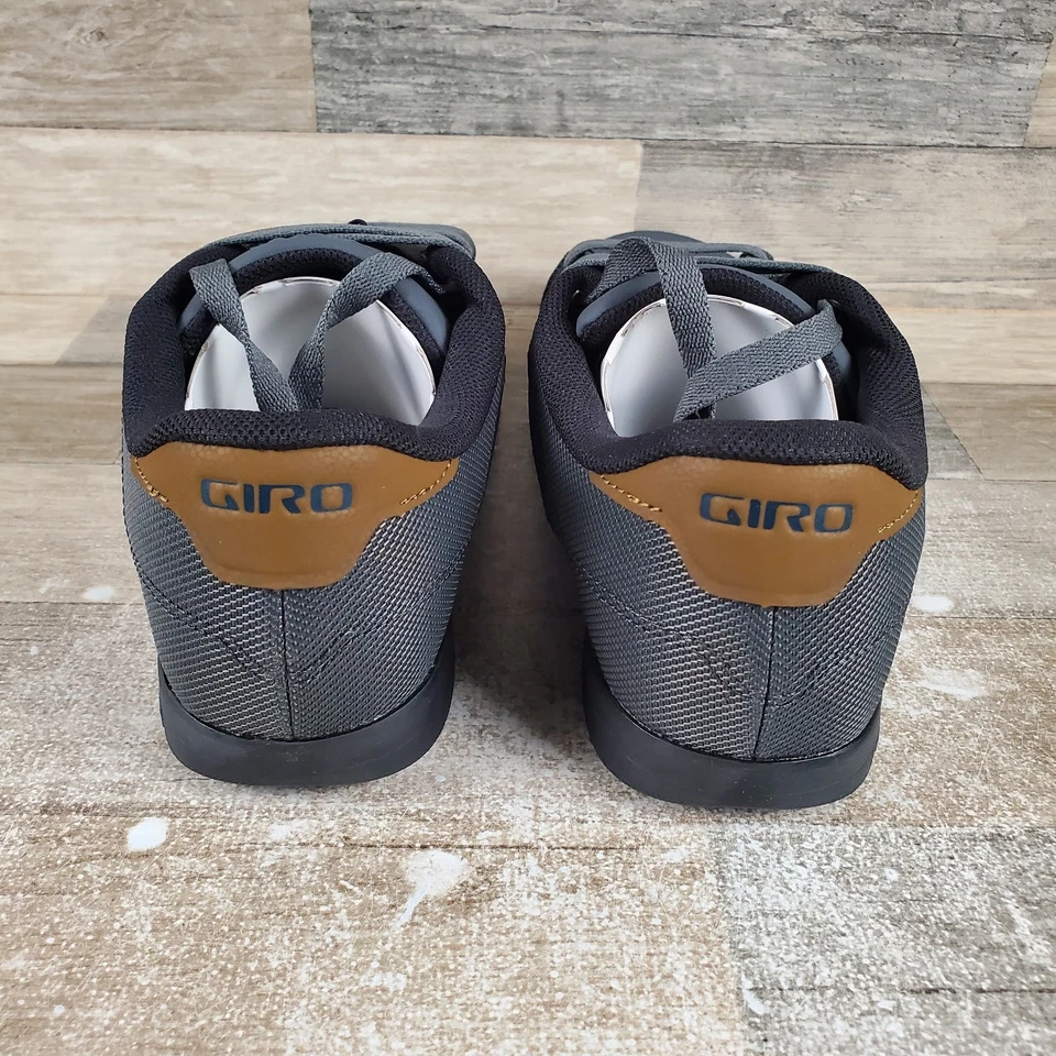 Giro Deed Mens Cycling Shoes Sz 13 Gray Comfort Leather Lace Up Low Top Sneakers - Image 3 of 4
