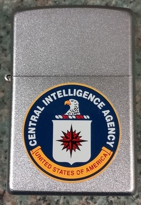 Zippo Feuerzeug ''Central Intelligence Agency The C.I.A'' Brushed Chrome von 2003 Neu
