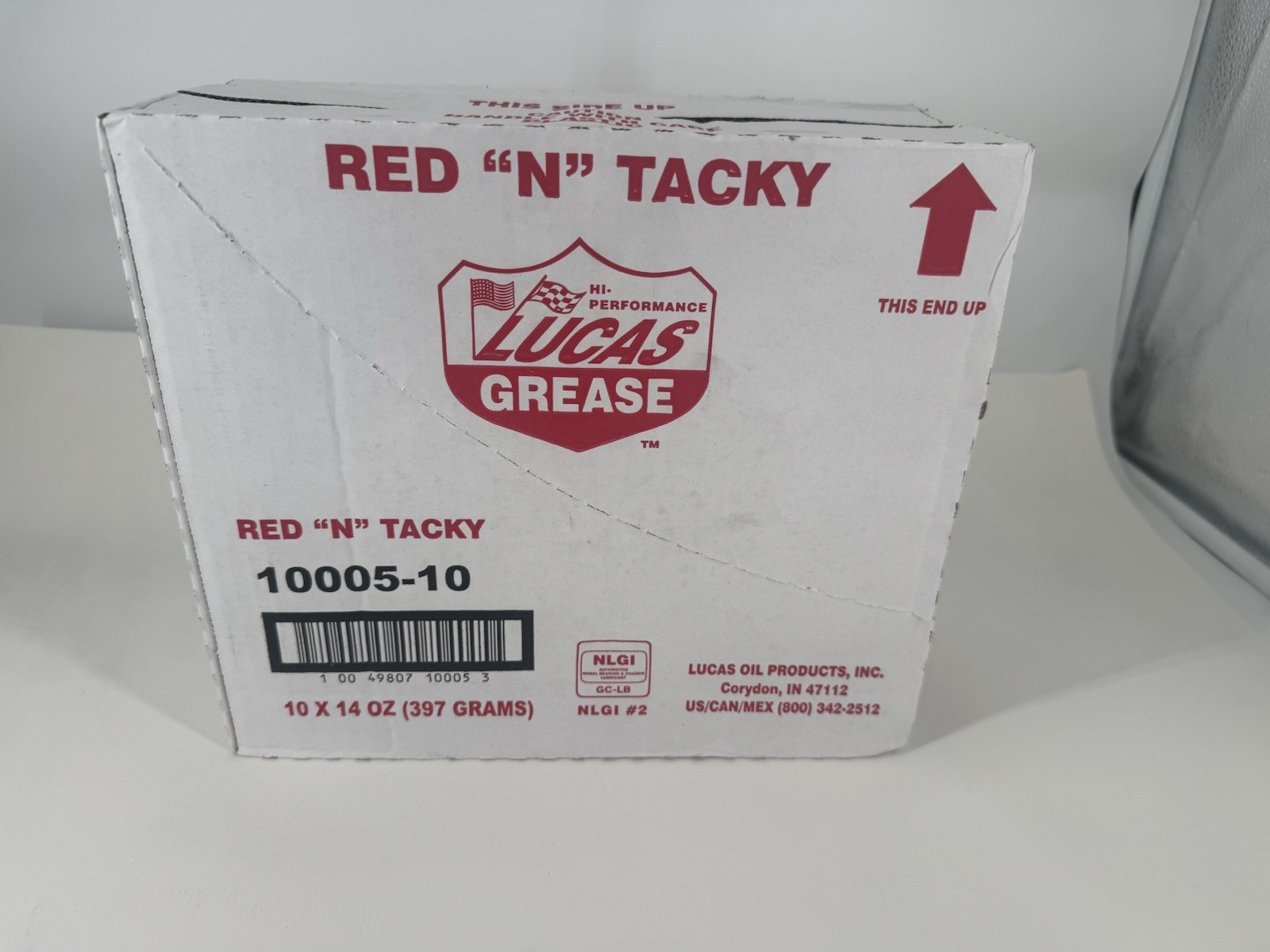 Lucas Oil Products 10005-10 Red 'N' Tacky Grease 10 Pk of 14 oz ...