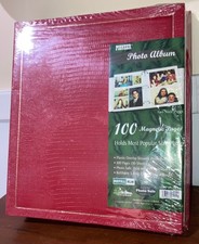 SEALED Pioneer Photo Album LM100 Red 10  x 11.5  100 Pages 3-Ring Binder