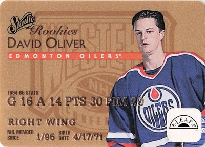 1995-96 Leaf Studio Rookies David Oliver #4