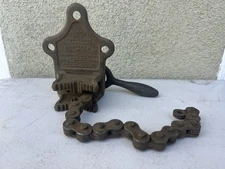 Vintage J. H. Williams Vulcan No. 1 Chain Pipe Vise Made in USA