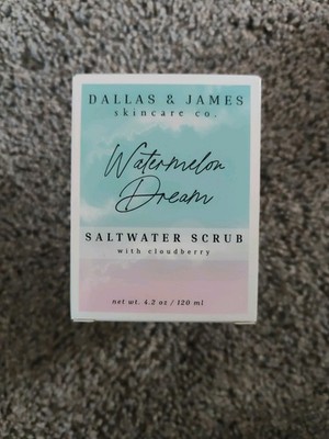 Dallas & James WATERMELON DREAM Saltwater Scrub with Cloudberry 4.2 Oz Sealed