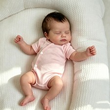 18In Realistic Reborn Baby Dolls Full Body Vinyl Silicone Girl Doll Newborn Doll