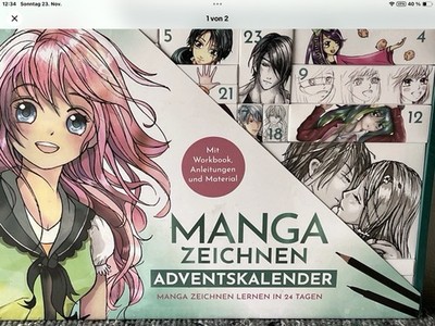 Manga zeichnen Adventskalender - Manga zeichnen lernen in 24 Tagen. Mit...