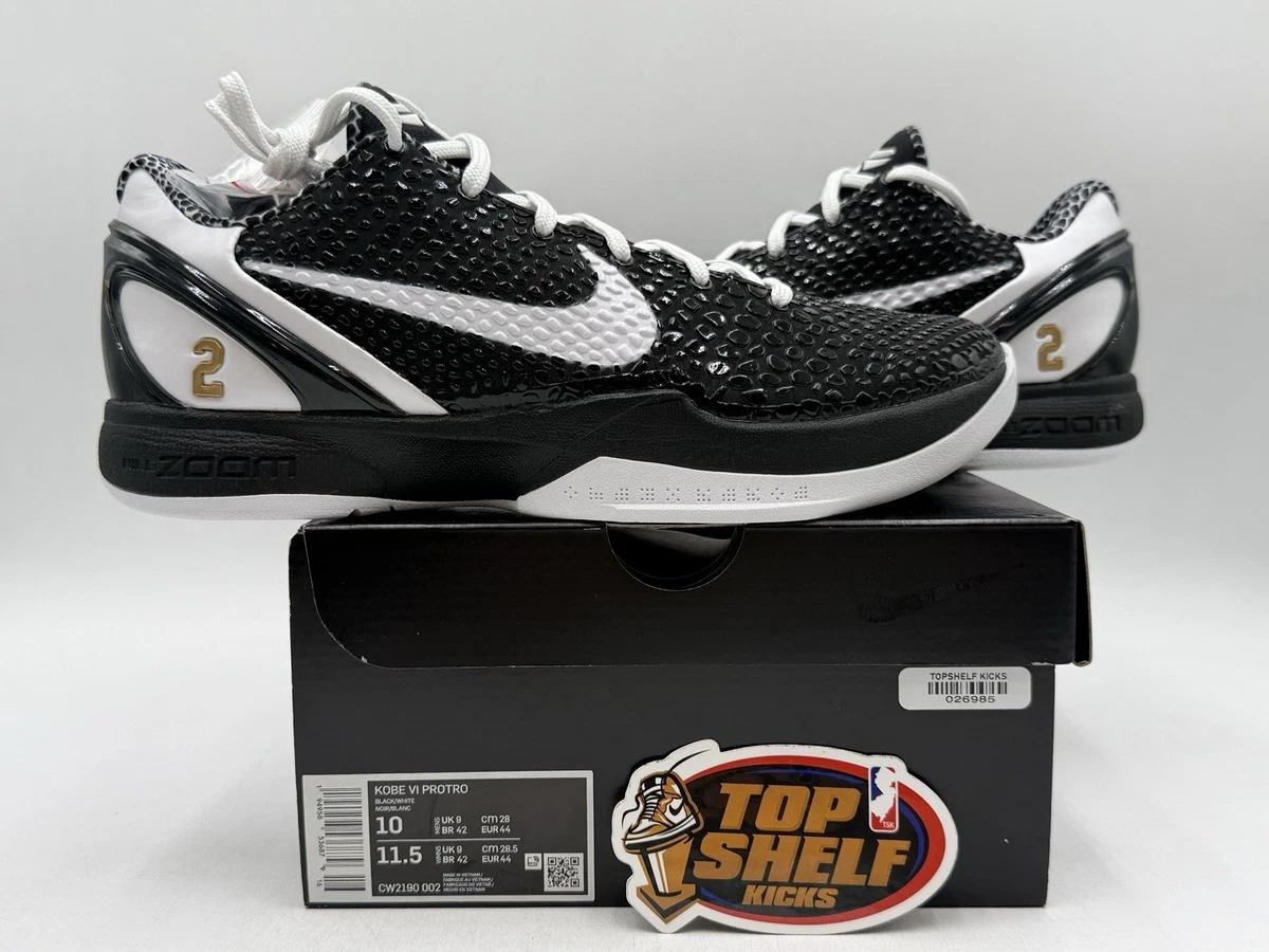 Nike Kobe VI Protro Size 9 Black/White Low-Top Basketball Shoes NIKE KOBE IX ELITE LOW EM PROTRO  main image 4