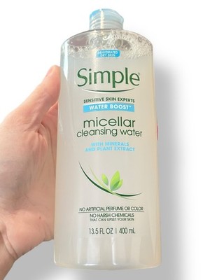 Simple Sensitive Dehydrated Dry Skin Water Boost Micellar Cleansing Water  13.5