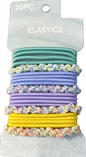Unbranded Hair Elastic Ties 1pk 20 Pieces-Brand New-SHIPS N 24 HOURS