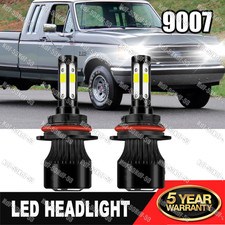 For Ford F-150 F-250 1987-1991 6000K 2x 9007 LED Headlight Hi/Lo Beam Bulbs kit