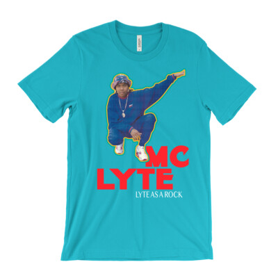 MC Lyte t Shirt - Lyte as a rock - Cold Chillin' Old School Hip Hop 80's