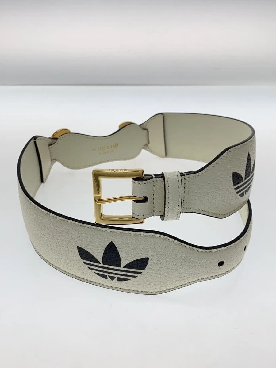 Ceinture femme GUCCI Horsebit cuir blanc imprimé 625854 occasion