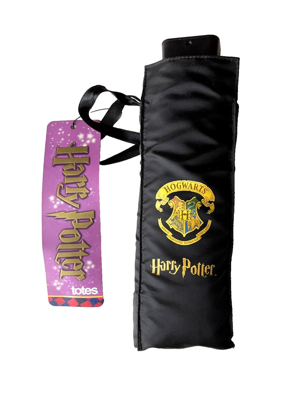 NEW * Harry Potter Black Totes Auto Open Umbrella VINTAGE  Backpack Purse Travel