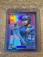 2021 Donruss Optic Baseball Pink Prizm Diamond Kings # 6 Nelson Cruz