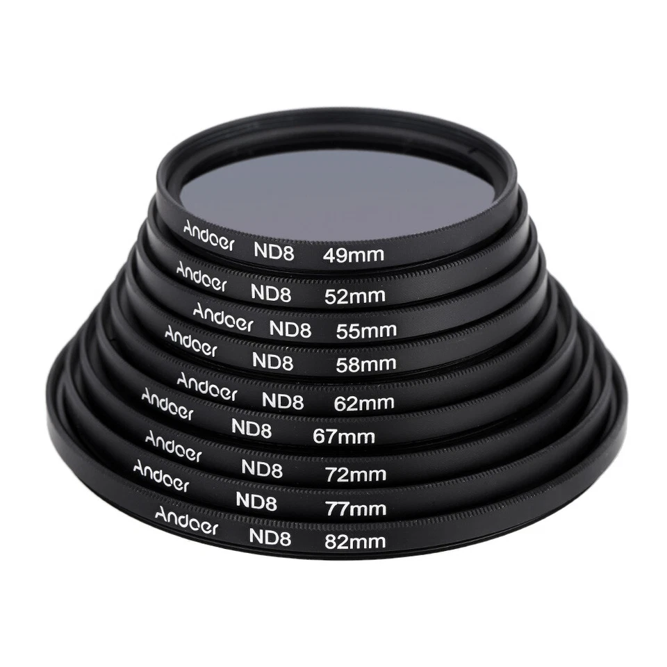 72mm +CPL+ND8 Filter Kit Polarizer Neutral Density for Nikon N6Q2 - Image 3 of 4