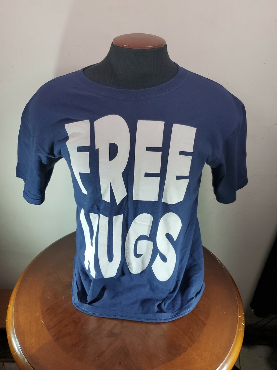 Nike Free Hugs Tshirt Mens Small Multicolor Cotton Graphic UK