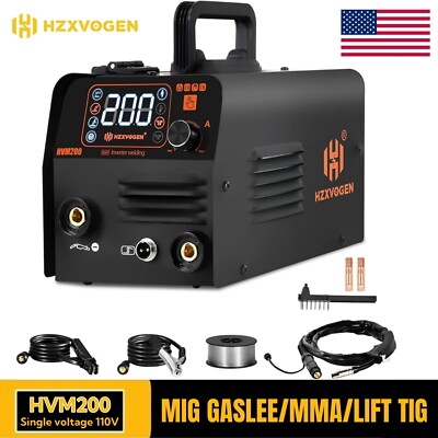 3IN1 Portable MIG Welder ARC LIFT TIG MIG Gasless Welding Machine 110V&220V
