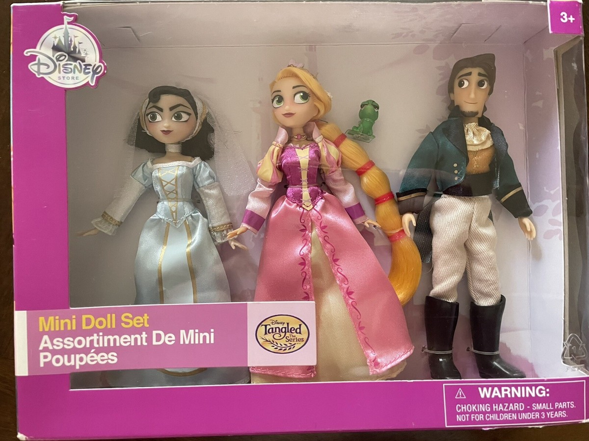Disney Tangled the Series mini doll set, Rapunzel, Flynn, Cassandra And  Pascal
