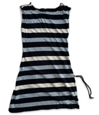 Tommy Hilfiger Size XS Blue and White Striped Knit Dress