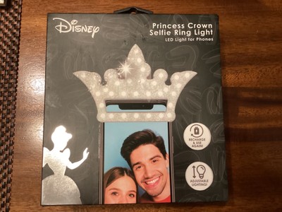 Disney Princess Crown Clip On Selfie Ring Light LED for Phones
