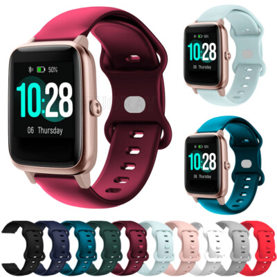Silicone Watch Band ID205/ID205L/ID205S – Weiches Ersatzarmband Für Willful Smartwatch, Atmungsaktiv